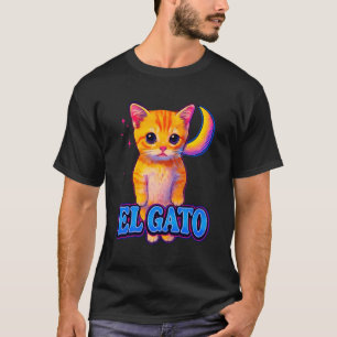 El Gato Meme Sad Crying Cat Munchkin Kitty Meme Tr T-Shirt