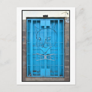 El Gato Negro Door, Cusco, Peru Postcard
