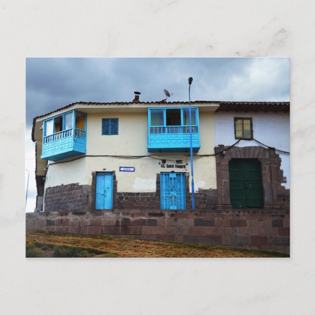 El Gato Negro Restaurant, Cusco, Peru Postcard (Front)