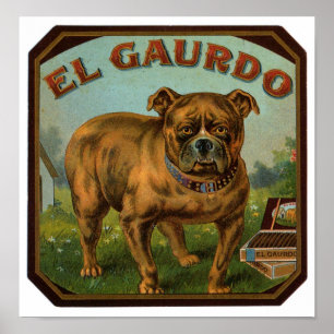 El Gaurdo Cigar Label Poster