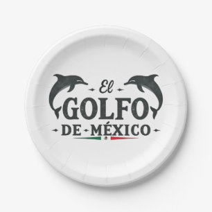 El Golfo De Mexico American Gulf of mexico Paper Plate
