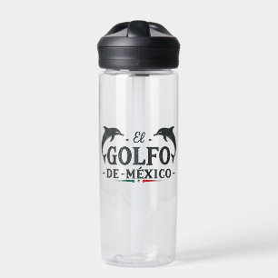 El Golfo De Mexico American Gulf of mexico  Water Bottle