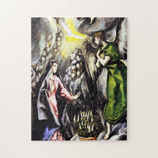 El Greco Annunciation Virgin Mary Puzzle (Vertical)