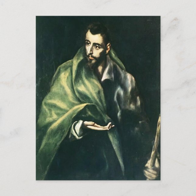 El Greco- Apostle St. James the Greater Postcard (Front)