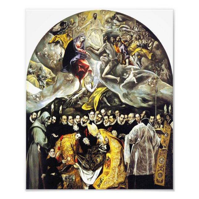 El Greco Burial of the Count of Orgaz Print (Front)