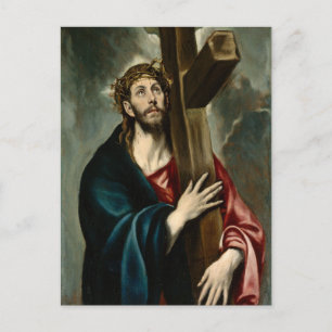 El Greco - Christ Carrying The Cross Postcard