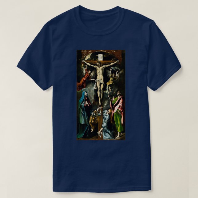El Greco Domenikos Theotokopoulos quotThe Crucifix T-Shirt (Design Front)