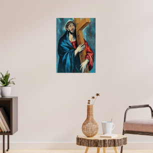 El Greco - La Obra Representa Jesucristo Cargando Poster