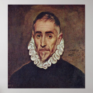 El Greco - Portrait of a gentleman Poster