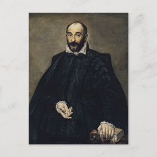 El Greco- Portrait of a man (Andrea Palladio) Postcard