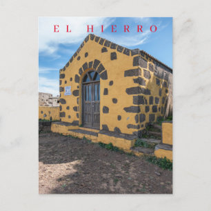 El Hierro small church view postcard