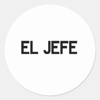 El Jefe Classic Round Sticker