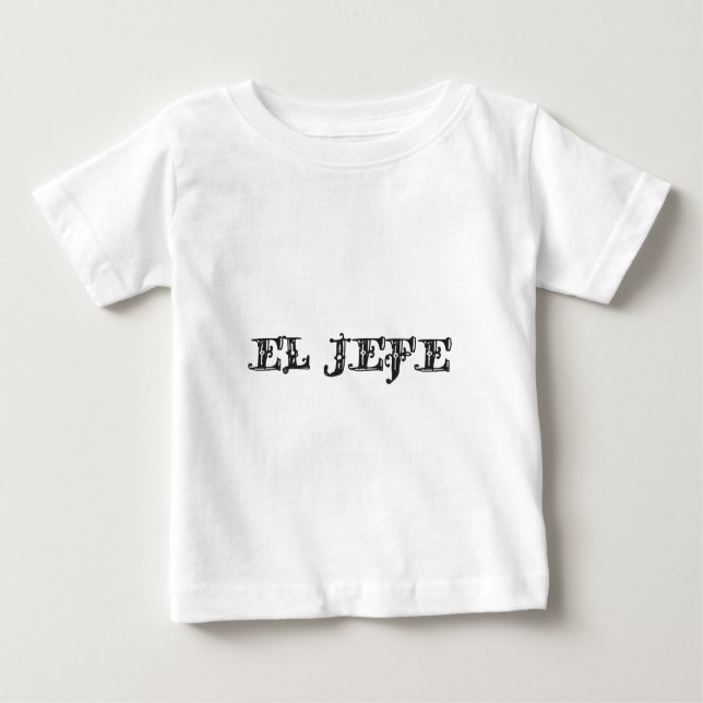 El Jefe logo Vaquero Cowboy Baby T-Shirt (Front)