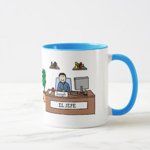 El Jefe - personalised cartoon mug