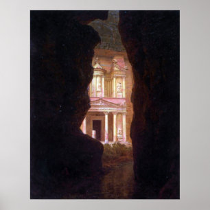 El Khasne, Petra by Frederic Edwin Church Poster
