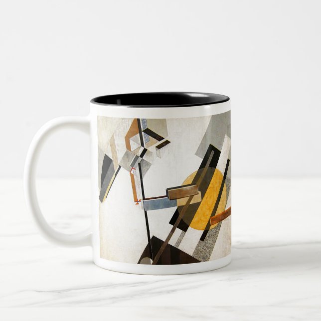 El Lissitzky Proun 19D Two-Tone Coffee Mug (Left)