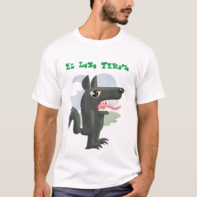 El Lobo Feroz (The Big Bad Wolf) T-Shirt (Front)