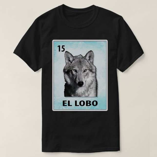 El Lobo Mexican Wolf Cards  T-Shirt (Design Front)