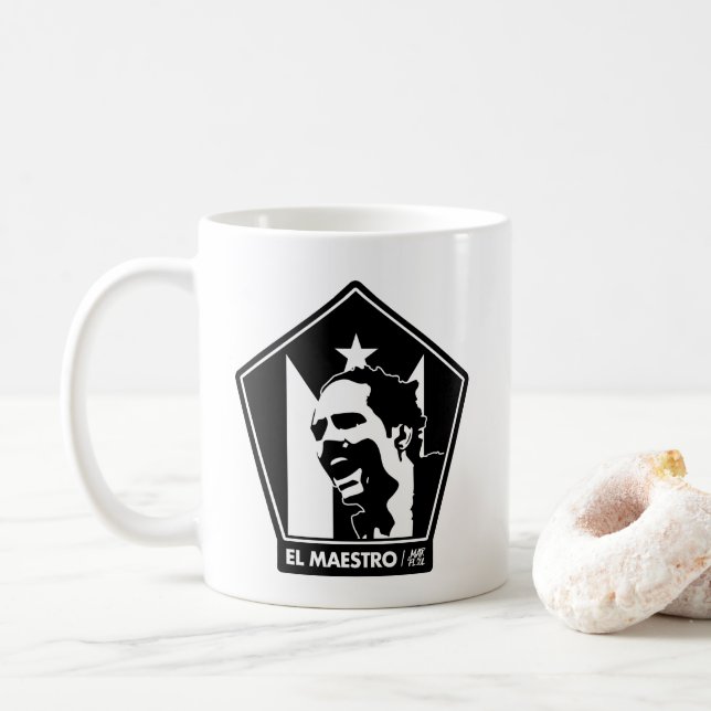 EL MAESTRO | BLK & WHITE MUG (With Donut)