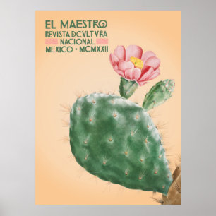 El Maestro Cactus Print Mexican Botanical Art