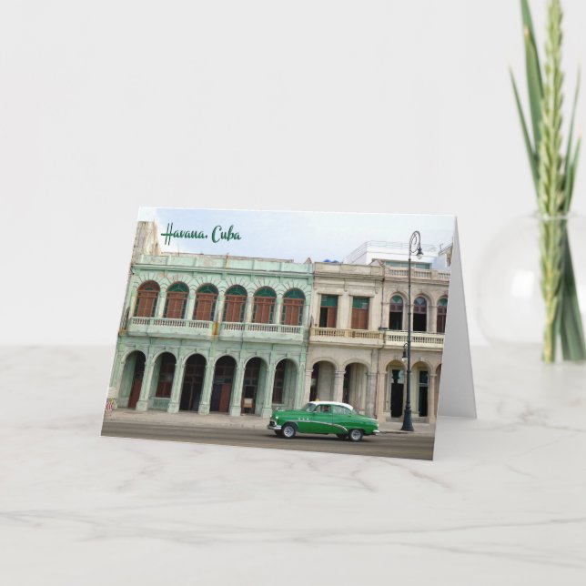 El Malecón, Havana, Cuba - card (Front)