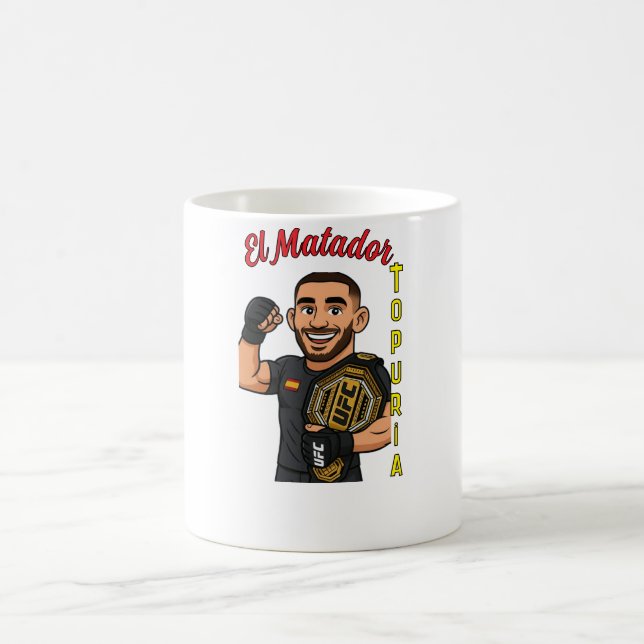 El Matador, Topuria, UFC Fighter Coffee Mug (Center)