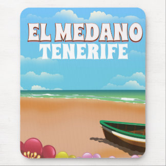 El Medano Tenerife beach travel poster Mouse Pad