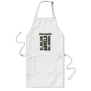 El Mejor Abuelo del Mundo Best Grandpa Spanish Long Apron
