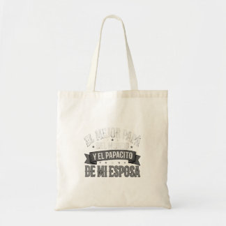 El Mejor Papa Del Mundo Camiseta En Espanol Padre Tote Bag