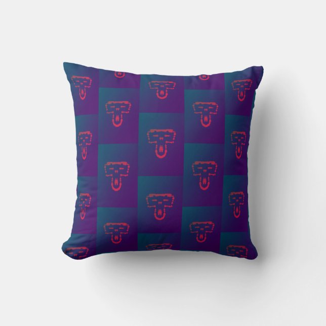 El mono miami- The Monkey miami Cushion (Front)