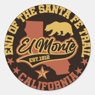 El Monte,California Classic Round Sticker