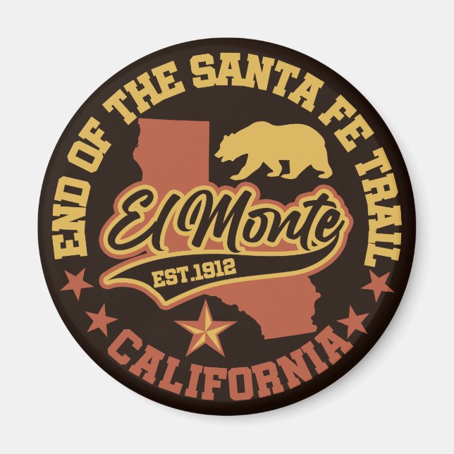 El Monte,California Magnet (Front)