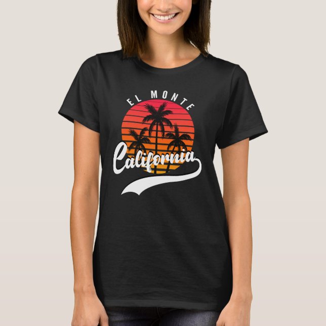El Monte, Retro Sunset Women's T-Shirt (Front)