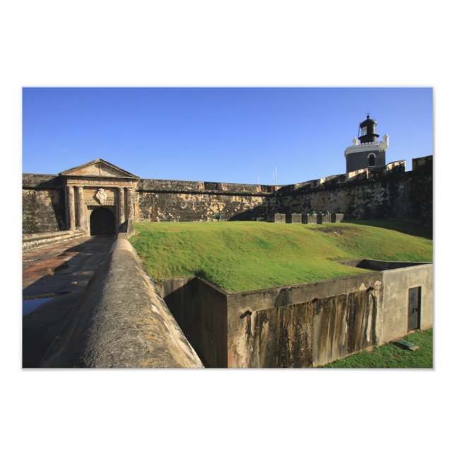 El Morro, San Felipe Castle, Drawbridge, front Photo Print (Front)