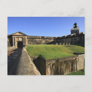 El Morro, San Felipe Castle, Drawbridge, front Postcard