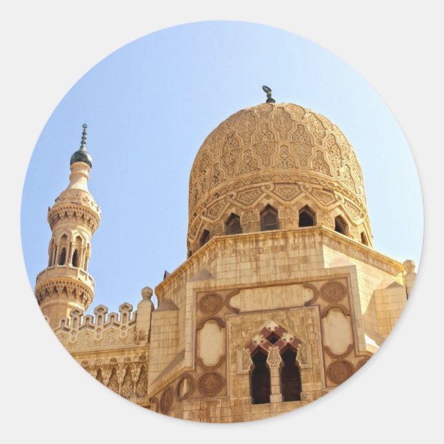 El Morsy Mosque Classic Round Sticker (Front)