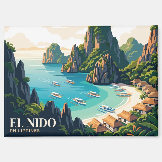 El Nido Philippines Magnet (Front)