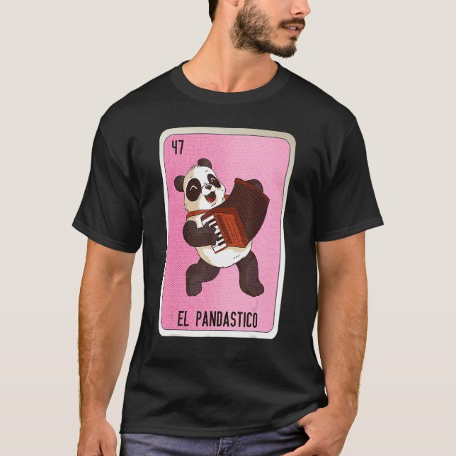 El Pandastico Mexican Slang Lottery Bingo Cards T-Shirt (Front)
