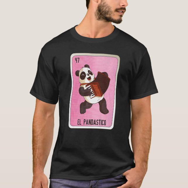 El Pandastico Mexican Slang Lottery Bingo Cards   T-Shirt (Front)