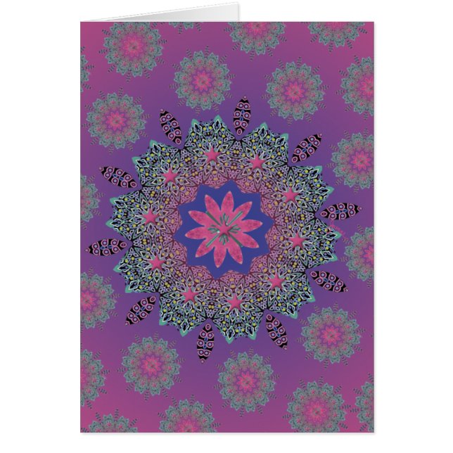 El Paseo Pink Dawn Blank Card (Front)