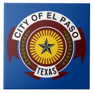 El Paso city flag Ceramic Tile