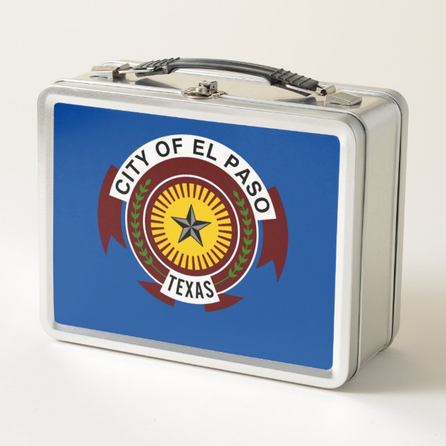 El Paso city flag Metal Lunch Box (Front)