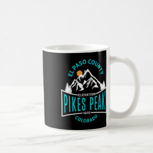 El Paso County Pikes Peak Colorado Climbing Coffee Mug