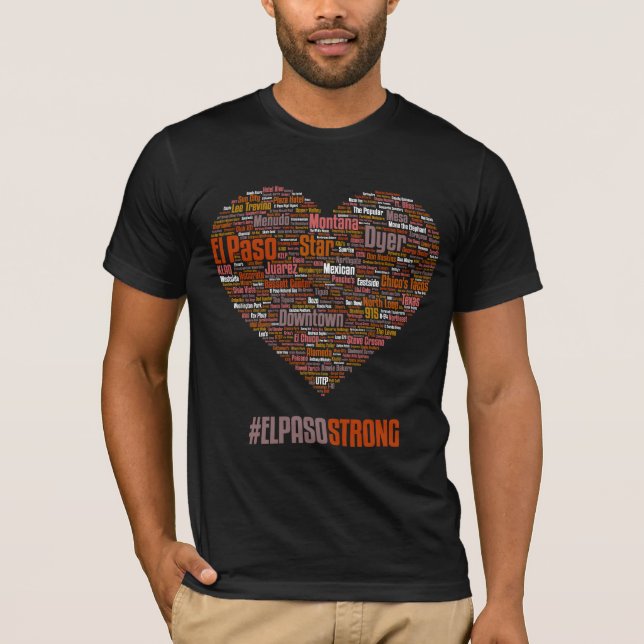 El Paso Heart 2019 - Desert Theme Dark T-Shirt (Front)
