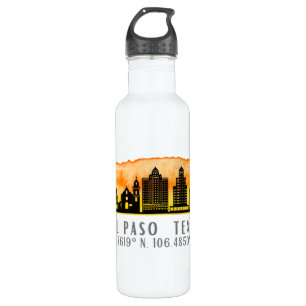 El Paso Skyline Latitude and Longitude  710 Ml Water Bottle