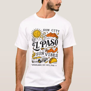 El Paso Sun City Desert Vibes Illustration T-Shirt