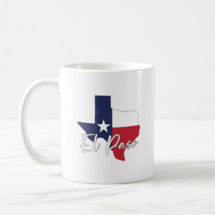 El Paso, Texas Flag Map Coffee Mug