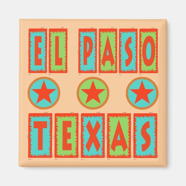 EL PASO, TEXAS MAGNET (Front)