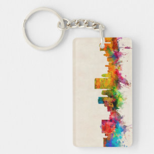 El Paso Texas Skyline Cityscape Key Ring