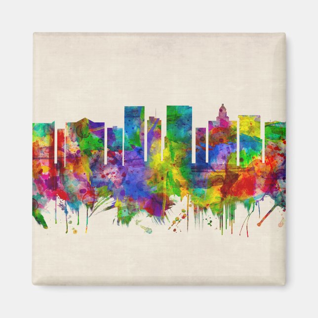 El Paso Texas Skyline Magnet (Front)